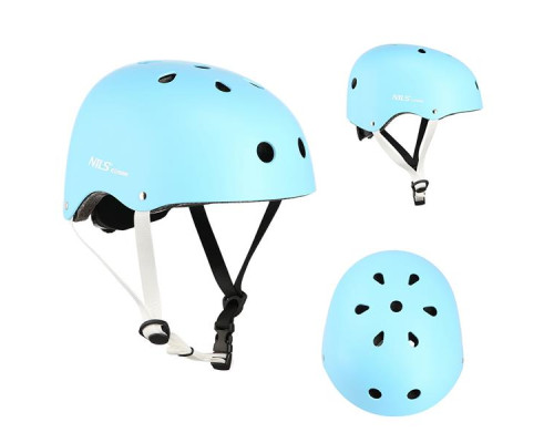 Дитячий шолом NILS EXTREME MTW001 розмір M 55-58 см, блакитний