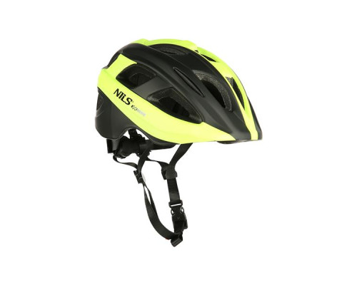 Дитячий шолом NILS EXTREME MTV35J розмір S 48-53 см, чорно-жовтий