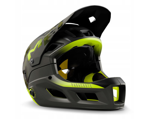 Шолом MET PARACHUTE MCR MIPS full face розмір M 56-58 см, чорно-зелений