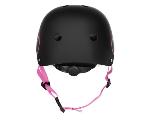 Дитячий шолом NILS EXTREME MTW001 розмір S 52-56 см, чорно-рожевий