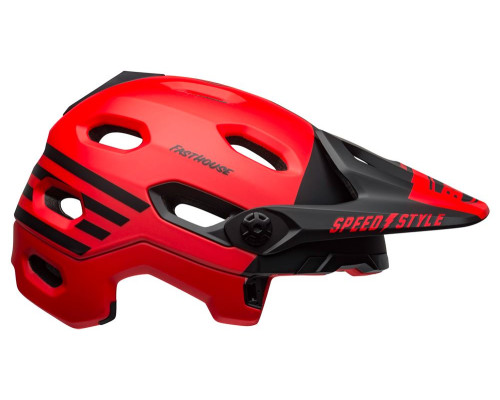 Шолом BELL SUPER DH MIPS SPHERICAL FastHouse full face розмір L 58-62 см, червоно-чорний