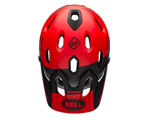 Шолом BELL SUPER DH MIPS SPHERICAL FastHouse full face розмір L 58-62 см, червоно-чорний