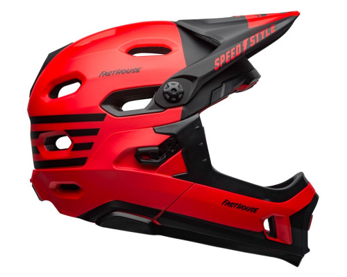 Шолом BELL SUPER DH MIPS SPHERICAL FastHouse full face розмір L 58-62 см, червоно-чорний