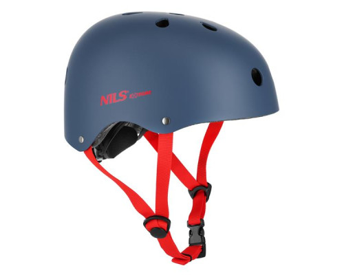 Дитячий шолом NILS EXTREME MTW001 розмір M 55-58см, синьо-червоний