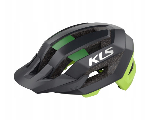 Шолом KELLYS KLS SHARP 3D fit розмір M/L 54-58 см, чорно-зелений