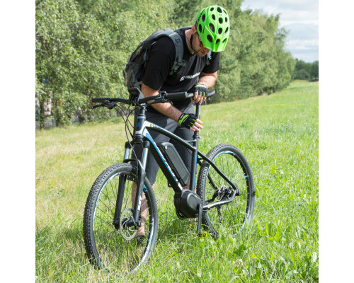 Велосипедні рукавиці W-TEC Bravoj - розмір S / синьо-чорні