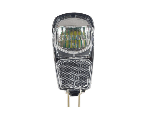 Лампа передня 1 LED 1W зі світловідбивачем JY-7008 чорна Лампа передня 1 LED 1W зі світловідбивачем JY-7008 чорна