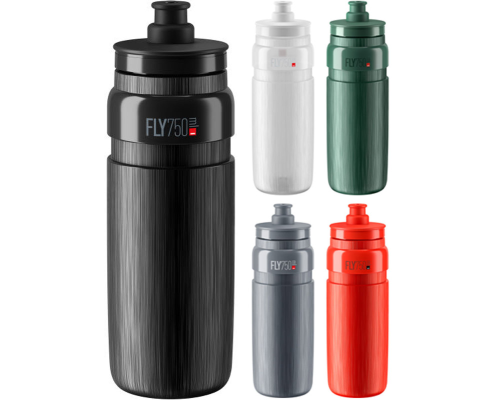 Пляшка для води 0,55L ELITE FLY MTB TEX, Чорна Пляшка для води 0,55L ELITE FLY MTB TEX, Чорна