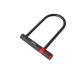 Велозамок U-LOCK на ключ TonyON TY30112x195x245мм + ручка,чорний