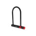Велозамок U-LOCK на ключ TonyON TY30112x195x245мм + ручка,чорний
