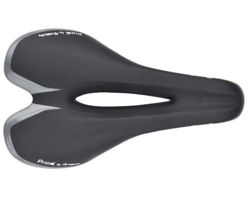 Сідло VELO PROX VL-2372 TRIATHLON, чорно-сіре Сідло VELO PROX VL-2372 TRIATHLON, чорно-сіре