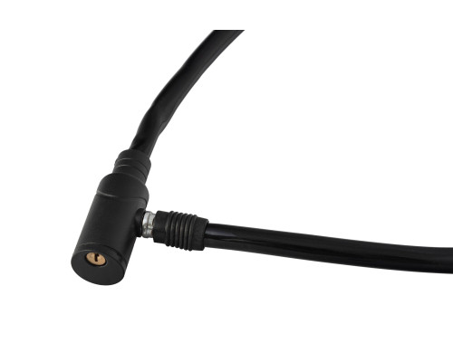 Замок велосипедний 8x800мм, чорний Замок велосипедний 8x800мм, чорний