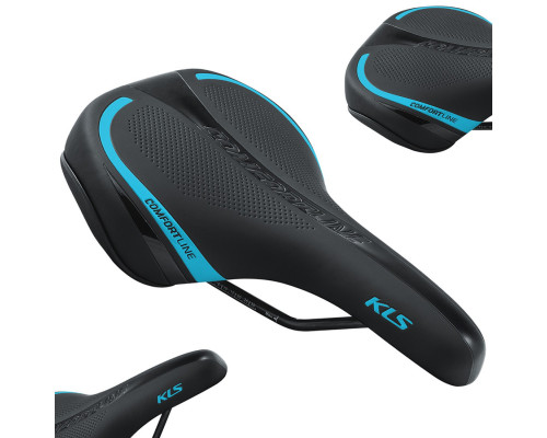 Сідло KELLYS COMFORTLINE 017 262x191 мм чорно-синій Сідло KELLYS COMFORTLINE 017 262x191 мм чорно-синій