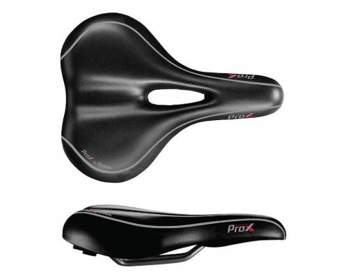 Сідло VELO PROX VL-6182 D2 ZONE FULL CUT, GEL, жіноче чорне Сідло VELO PROX VL-6182 D2 ZONE FULL CUT, GEL, жіноче чорне