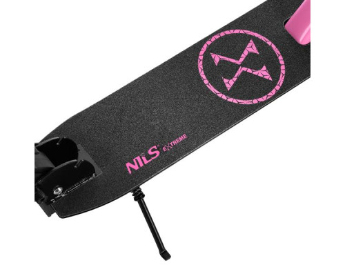 Самокат складний Nils Extreme HM1302, чорно-рожевий