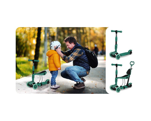 Самокат дитячий триколісний Ricokids Todi зелений