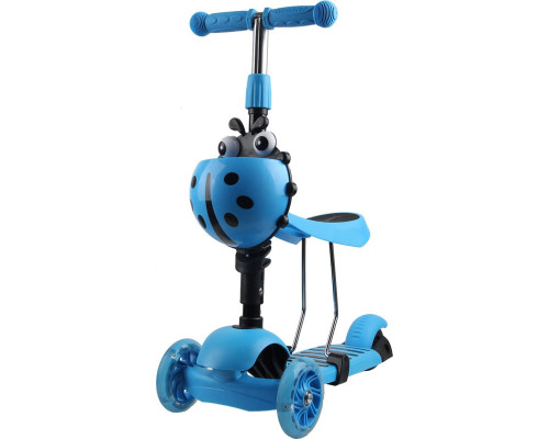 Дитячий самокат триколісний Enero Сонечко синій