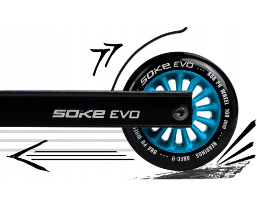 Самокат трюковий SOKE EVO чорно-синій