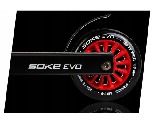 Самокат трюковий SOKE EVO чорно-червоний