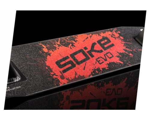Самокат трюковий SOKE EVO чорно-червоний