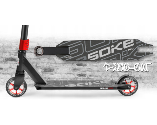 Самокат трюковий SOKE PRO червоний