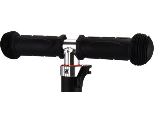 Дитячий самокат триколісний Enero Maxi Flowers чорно-білий