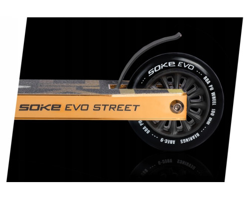 Самокат трюковий SOKE EVO чорно-золотистий