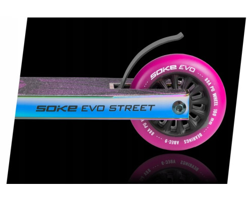 Самокат трюковий SOKE EVO чорно-фіолетовий