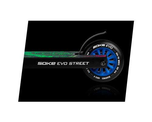 Самокат SOKE EVO чорно-зелений
