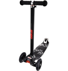 Дитячий самокат триколісний Enero Maxi Thunderstorm чорний
