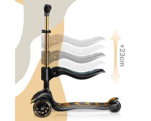 Самокат дитячий триколісний Nukido Filippo золотистий