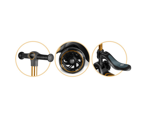 Самокат дитячий триколісний Nukido Filippo золотистий