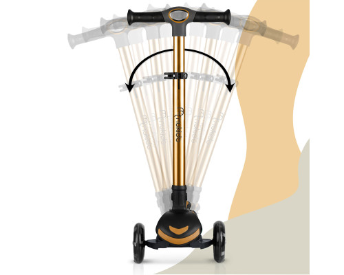 Самокат дитячий триколісний Nukido Filippo золотистий