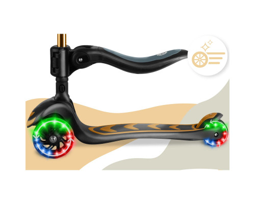 Самокат дитячий триколісний Nukido Filippo золотистий