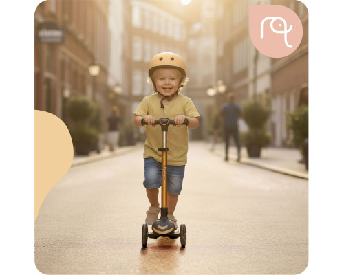 Самокат дитячий триколісний Nukido Filippo золотистий