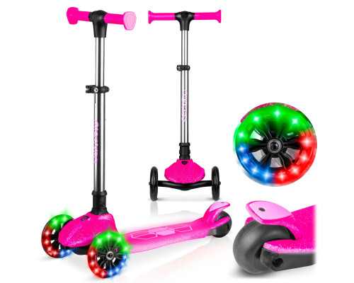 Самокат дитячий триколісний Ricokids Jelly рожевий