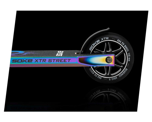 Самокат трюковий SOKE XTR Street Rainbow чорний