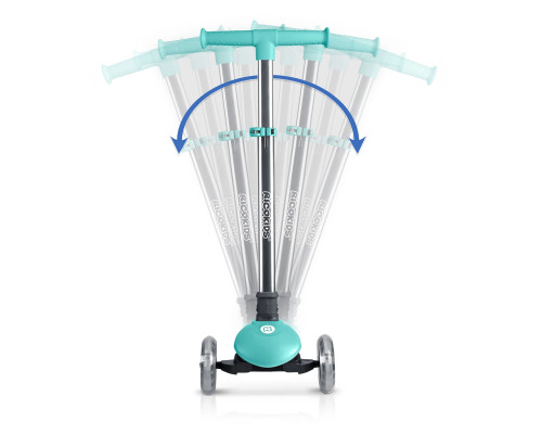 Самокат дитячий триколісний Ricokids Glow бірюзовий