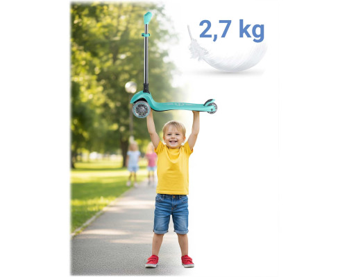 Самокат дитячий триколісний Ricokids Glow бірюзовий