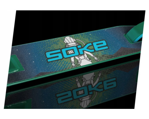 Самокат трюковий SOKE GO зелено‑синій