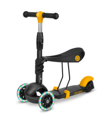 Дитячий самокат триколісний Ricokids Cubi чорно-помаранчевий