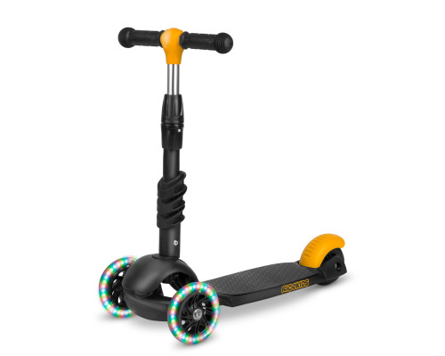 Дитячий самокат триколісний Ricokids Cubi чорно-помаранчевий