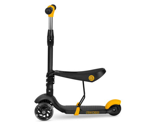 Дитячий самокат триколісний Ricokids Cubi чорно-помаранчевий