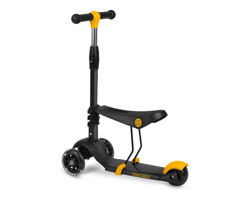 Дитячий самокат триколісний Ricokids Cubi чорно-помаранчевий