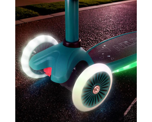 Самокат NILS FUN HLB1310, зелений