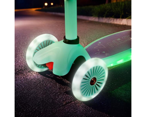 Самокат NILS FUN HLB1310, бірюзовий