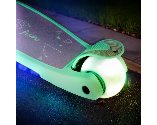 Самокат NILS FUN HLB1310, бірюзовий