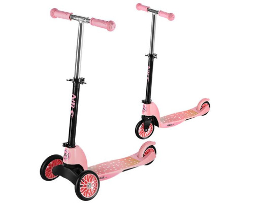 Самокат 2в1 NILS FUN HLB202, рожевий