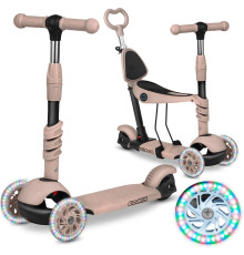 Самокат дитячий триколісний Ricokids Todi бежевий