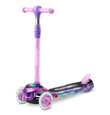 Дитячий самокат триколісний Ricokids Piko рожево-фіолетовий